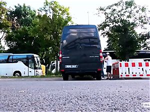 bums BUS - super-hot van bang-out with steaming German blonde